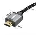 HAMA HDMI 2.1 Cable HDMI male - HDMI male 3m Γκρι 00205240