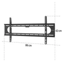 Hama Επιτοίχια Βάση TV, Σταθερή, 229 cm (90'') έως 100 kg, Μαύρη (00220842)