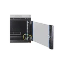 19" Wall-mount Flat Pack Rack Enclosure 9U, Depth 450 mm, Black - EFB Elektronik 691709FTS.1