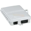 EFB FTTH IP65 outdoor fiber termination box for 4 fibers (2 couplings) - FTTH-BOX-OUT-4