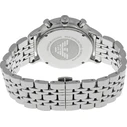 Emporio Armani Classic Men's Watch 43mm Quartz Chronograph Silver Stainless Steel Bracelet AR0389