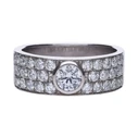 Diamonfire Women's Sterling Silver Ring with Zirconia, Size 17.5