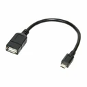 LogiLink Καλώδιο/Αντάπτορας USB A σε micro USB (OTG) 0,20 m Μαύρο