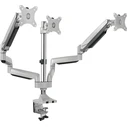 LogiLink BP0052 Triple Monitor Mount, 13"-32", Aluminum, Dual Gas Spring