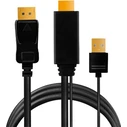 LogiLink DisplayPort (male) to HDMI (male) Cable, 2 m, Black (CH0091)