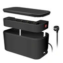 LogiLink Power Strip 5-Socket with 2x USB-A, 1x USB-C, 1.5 m Cable, Black (LPS282U)