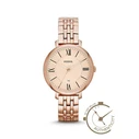 Fossil Women's 36mm Quartz Pink/Rose Gold Stainless Steel Bracelet Watch ES3435