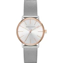 Armani Exchange Lola AX5537 Γυναικείο Ρολόι 36mm Με Ασημί Μεταλλικό Μπρασελέ (Milanese)