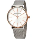 Armani Exchange Lola AX5537 Γυναικείο Ρολόι 36mm Με Ασημί Μεταλλικό Μπρασελέ (Milanese)