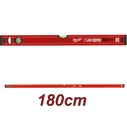 Milwaukee Slim Magnetic Aluminum Spirit Level 180 cm with 2 Vials