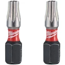 Milwaukee Σετ 2 Μύτες Κατσαβιδιού Torx Shockwave