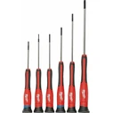 Milwaukee Precision Screwdriver Set with 6 Interchangeable Bits (4932471869)