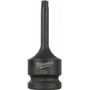 Milwaukee Μακρύ Καρυδάκι Αέρος Torx T30 με Καρέ 1/2''