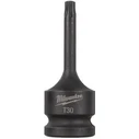 Milwaukee Long Air Impact Torx Bit Socket T30 with 1/2'' Square Drive