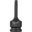 Milwaukee Long Torx Impact Nut Driver / Bit, 1/2" Square Drive, T40, Model 4932478060