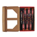 Milwaukee 7-Piece VDE 1000V Electrician Magnetic Screwdriver Set with 7 Interchangeable Bits (4932478739)