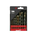 Milwaukee 8-Piece Diamond-Ground Carbide Drill Bit Set with Cylindrical Shank for Masonry (3/4/5/6/7/8/9/10 mm)