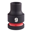 Milwaukee Shockwave Hex Impact Socket 9mm 1/2" Drive (4932480303)