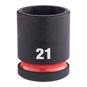 Milwaukee Shockwave Hex Impact Socket 1/2" Drive 21mm (4932480315)