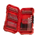 Milwaukee 48-piece SHOCKWAVE screwdriver bit set (Torx/Phillips/Pozidriv) with 60mm magnetic adapter and 3 x 1/4'' Hex sockets (5/6/8 mm)