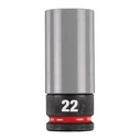 Καρυδάκι κρουστικό (hex) Milwaukee 1/2" 22 mm, μήκος 80 mm (λεπτού τοιχώματος)