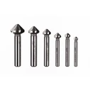 Milwaukee Cobalt Router Bit Set for Edge Profiling in Aluminum / Plastic, 6.3 mm, 6 pcs