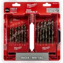 Milwaukee 25pc Cobalt Drill Bit Set with SDS Plus Shank for Metal, Model 4932493868