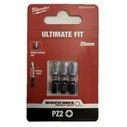 Μύτες SHW Gen 4 Pozi 2x25mm Σετ 3 Τμχ Milwaukee 4932500356