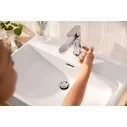 Hansgrohe Rebris S Μίκτης Νιπτήρα 110 mm με σετ ράβδου έλξης και σετ αποχέτευσης (Zugstangen-Ablaufgarnitur)