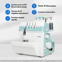Medion LIFE MD19169 Overlock ραπτομηχανή SO90 τιρκουάζ