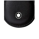 MontBlanc Leather Key Ring MB130072 Black (4 x 0.5 x 8 cm)