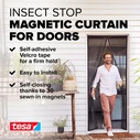 tesa Insect Stop Magnetic Curtain για πόρτα XL 1,2x2,4m ανθρακί