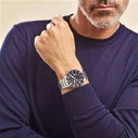 Emporio Armani Ανδρικό Ρολόι Χρονογράφος AR11360 43mm Ασημί με Μπρασελέ