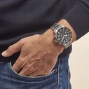 Emporio Armani Ανδρικό Ρολόι Χρονογράφος AR11360 43mm Ασημί με Μπρασελέ