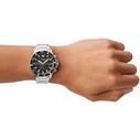 Emporio Armani Ανδρικό Ρολόι Χρονογράφος AR11360 43mm Ασημί με Μπρασελέ