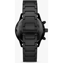 Emporio Armani Ανδρικό Ρολόι 43mm Χρονογράφος Μπαταρίας με Μαύρο Μεταλλικό Μπρασελέ AR11472