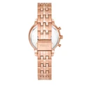 Fossil Women's Quartz Chronograph Watch 36mm Rose Gold Stainless Steel Bracelet ES5218