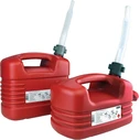 Pressol Plastic Fuel Container with Extension Tube, 5 L, Red, Model 21131