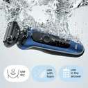 Braun Series 6 61-B1500s Ηλεκτρικό Ξυριστικό, μπλε