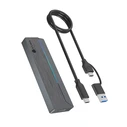 Icy Box θήκη για M.2 NVMe / M.2 SATA SSD USB 3.2 Gen2 Type-C (IB-1826MCL-CU31)
