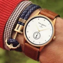 Paul Hewitt Phrep Large Βραχιόλι Άγκυρα από Δέρμα 19 cm