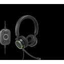 SNOM A330D Binaural Headband VoIP Headset