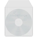 MediaRange πλαστική θήκη για 1 δίσκο με αυτοκόλλητη λωρίδα, 50 τεμ. (BOX164)