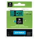 Mediarange Ετικέτες Γενικής Χρήσης Dymo D1 45019 S0720590 12mm 7m Laminated and Permanent Adhesive Black on Green MRDY45019