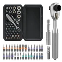 PCWork Precision Ratchet Set with 30 Bits and Magnetic Carry Case