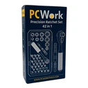 PCWork Precision Ratchet Set with 30 Bits and Magnetic Carry Case