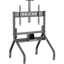 Κινητή Βάση Τηλεόρασης Onkron TS2080-B 60-120" Μαύρη, Ρυθμιζόμενο Ύψος με Ροδάκια