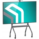 Κινητή Βάση Τηλεόρασης Onkron TS2080-B 60-120" Μαύρη, Ρυθμιζόμενο Ύψος με Ροδάκια