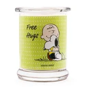 Peanuts Snoopy & Woodstock Scented Candle 'Free Hugs' in Brown Jar 250 g (A1834)