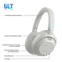 Sony ULT WEAR Ασύρματα/Ενσύρματα Over Ear Ακουστικά WH-ULT900NW Λευκό